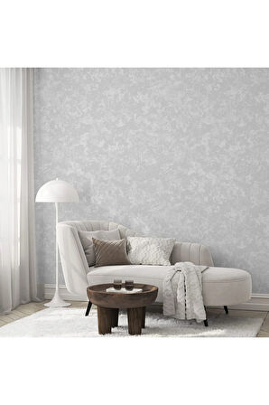 Abstract Strokes Design Duvar Kağıdı, Gümüş, Gri, Icon 24112-1, 16,50 M²