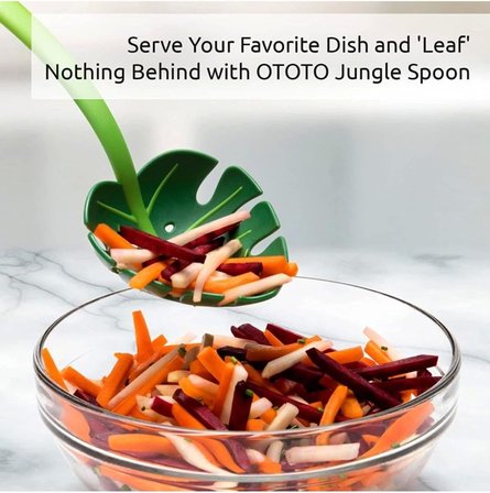 Yaprak Kepçe,Jungle Servis Kaşığı, Jungle Spoon Mutfak Kaşığı, Yaprak Servis Kaşığı,-