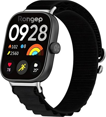 [Travel Loop] Xiaomi Redmi Watch 6/5/4/Mi Band 10 Pro/9 Pro/8 Pro ile Uyumlu Kordon Rahat ve Konforlu Mi Band 10 Pro Kordon Terletmeyen Kumaşlı Redmi Watch 6 Kordonu (Alpine-Siyah)
