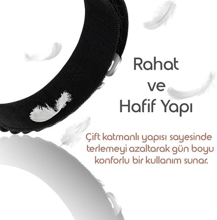 [Travel Loop] Xiaomi Redmi Watch 6/5/4/Mi Band 10 Pro/9 Pro/8 Pro ile Uyumlu Kordon Rahat ve Konforlu Mi Band 10 Pro Kordon Terletmeyen Kumaşlı Redmi Watch 6 Kordonu (Alpine-Siyah)