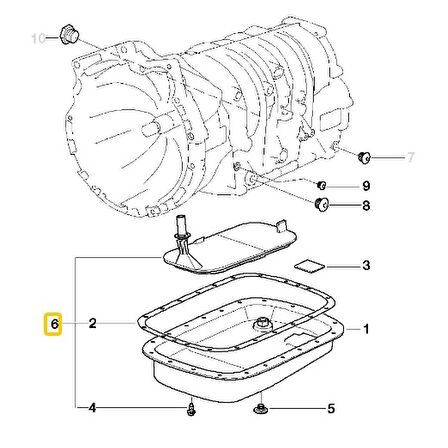 BMW E46 E83 VE Z3 OTOMATİK ŞANZUMAN FİLTRE SETİ FEBİ 24117557070