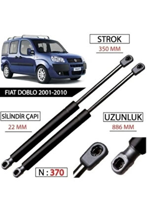 Fiat Doblo Bagaj Amortisörü Takım Sağ Sol 2001-2009