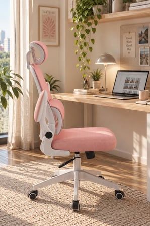 Mona Çalışma Sandalyesi Fileli Bel Destekli 2D Başlıklı Home Office Koltuğu