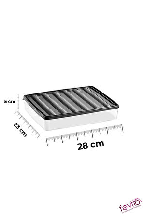 Mikrodalga Ve Difrizde Kullanılabilen Saklama Kabı Seti 18 li Antrasit  S-401