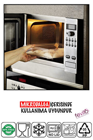 Mikrodalga Ve Difrizde Kullanılabilen Saklama Kabı Seti 8 Li Antrasit S-402