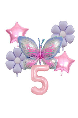 KELEBEK TEMALI YAŞ BALON SET