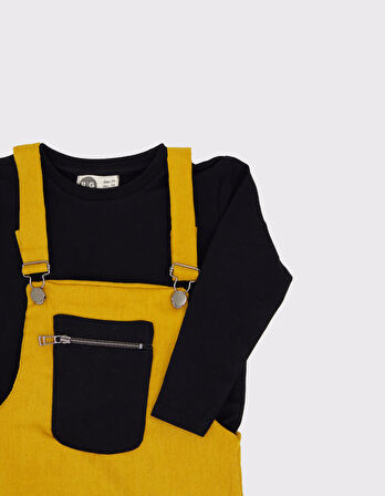 Çocuk Kadife Atlet ve Tişört Takımı