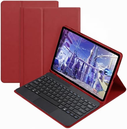 Honor Pad X9A 11.5 inch Tablet için Bluetooth Touchpad Klavye + Standlı Kılıf - BKK5 (Mavi)