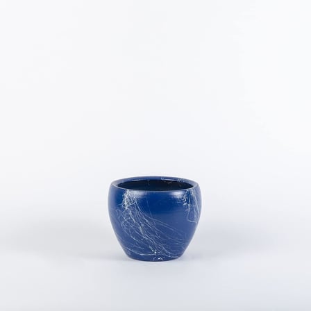 TOPSAN Tamago Mavi Kaktüs ve Sukulentlik Saksı (Mavi)