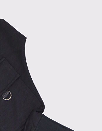 Kargo Cepli Bağcık Detaylı Basic Pantolon