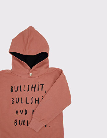 Unisex Çıtçıtlı Kapüşonlu Sweatshirt