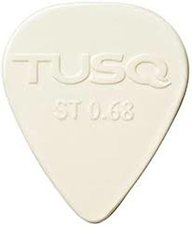 TUSQ Pick 0.68mm White 6 Pack Bright Tone (PENA)