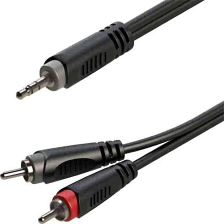 RX-K12910 10 Metre 3.5 mm Stereo - Çift Rca Gitar Ses Kablo