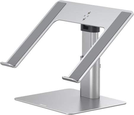 Baseus MacBook Metal Ayarlanabilir Dizüstü Bilgisayar Standı, Maks. 10 Kg Ağırlık ve 208 mm Yükseklik, Gümüş (LUJS000012)