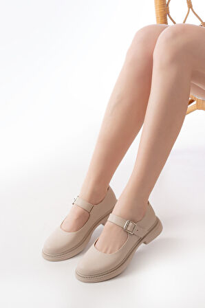 YSN-4444 Bej Günlük Kadın Ayakkabı