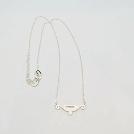 Uretti - BURCU 7427 Kova Burcu Gümüş Kolye -Gümüş