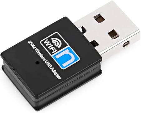 PrimeX PX-WF3 Realtek RTL8192EU 300Mbps Wifi Adaptör, 300Mbps USB Wireless Adaptör, 2.4G Wifi Dongle, USB Wifi Alıcı (Win10/11/Linux Tak Çalıştır)