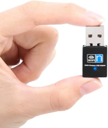 PrimeX PX-WF3 Realtek RTL8192EU 300Mbps Wifi Adaptör, 300Mbps USB Wireless Adaptör, 2.4G Wifi Dongle, USB Wifi Alıcı (Win10/11/Linux Tak Çalıştır)