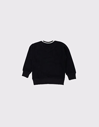 Çocuk V Yaka Triko Yaka Selanik Kumaş Sweat