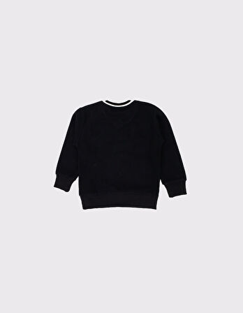 Çocuk V Yaka Triko Yaka Selanik Kumaş Sweat