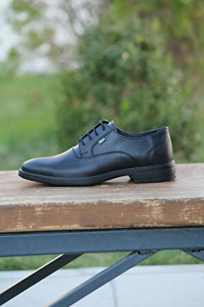 Erkek Kışlık Kundura Hakiki Deri  Kauççuk Taban  Bağcıklı