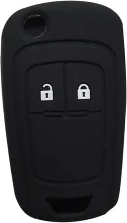 AutoHan Keys Lüx Anahtar Kılıfı, Petek Desenli, Gri, Astra J Corsa D Corsa E Insignia Mokka Meriva Modelleri için