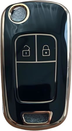 AutoHan Keys Lüx Anahtar Kılıfı, Petek Desenli, Gri, Astra J Corsa D Corsa E Insignia Mokka Meriva Modelleri için