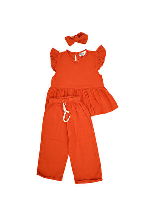 Çocuk Muslin Bluz Takımı