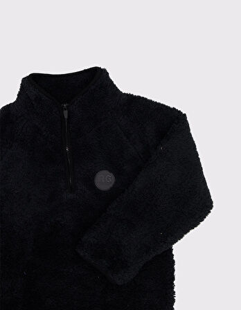 Çocuk Unisex Jaglon Detaylı Peluş Sweat