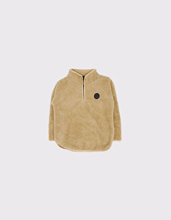 Çocuk Unisex Jaglon Detaylı Peluş Sweat