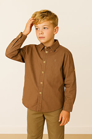 Erkek Çocuk Pamuklu %100 Cotton Gömlek