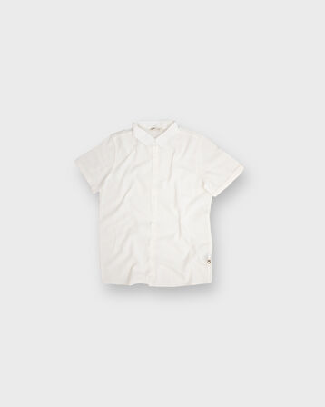 Keten Çocuk Kısa Kollu Gömlek