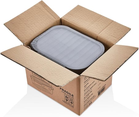 6'lı Sızdırmaz Saklama Kabı Seti, Kilitli Kapaklı, Plastik, 1700ml/1000ml/500ml, Erzak ve Yemek Saklama