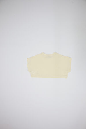 Kız Çocuk %100 Cotton Basıc Pamuklu Crop Top