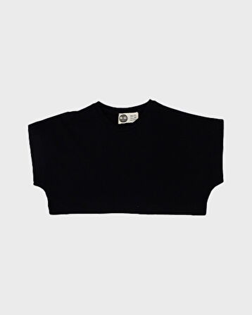 Kız Çocuk %100 Cotton Basıc Pamuklu Crop Top