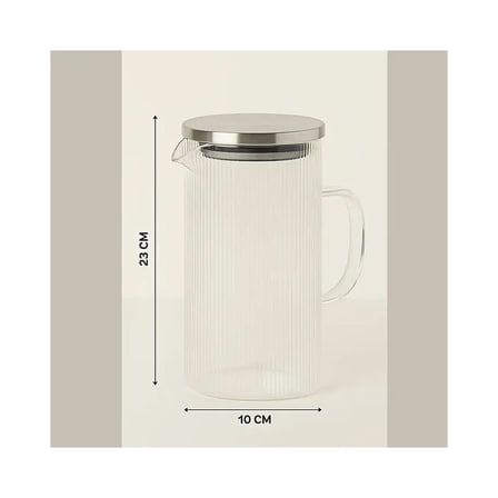 Marco İnce Desenli Cam Sürahi 1500 ml