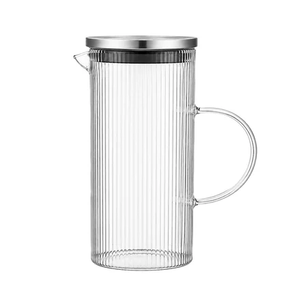 Marco İnce Desenli Cam Sürahi 1500 ml 2 li