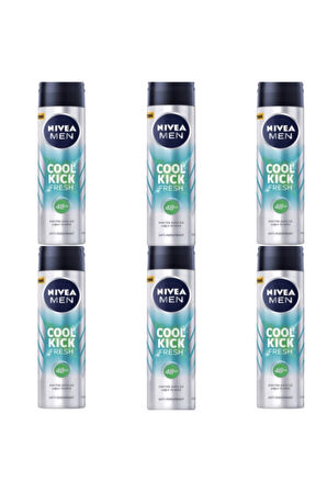 Men Cool Kick Fresh Erkek Deodorant Sprey 150 ml x 6