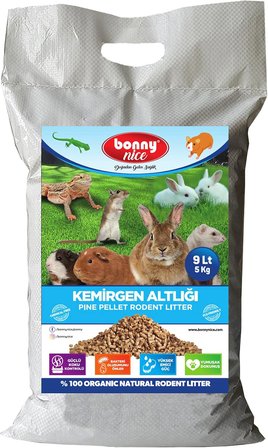 Bonny Nice Doğal Çam Pelet Hamster Kafes Altlığı 5 Kg 10 Lt (1 Adet)