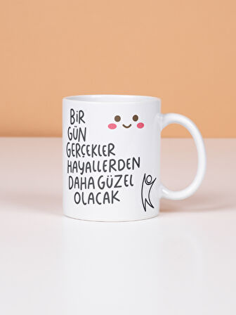 DeepCraft Eğlenceli Güzel Sözler Kupa Hediyelik Kupa 300ML - 100gr. Filtre Kahve Hediyeli!