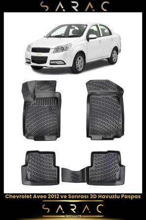 Chevrolet Aveo 2013 Model Araca Özel 3d Havuzlu Paspas