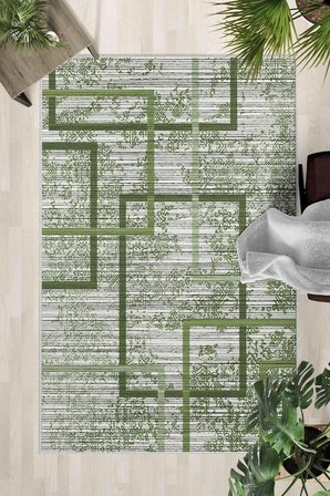 Kaymaz Taban Yıkanabilir Halı – Mutfak, Salon, Yatak Odası için Modern Dijital Baskı Halı (SLNHALI81