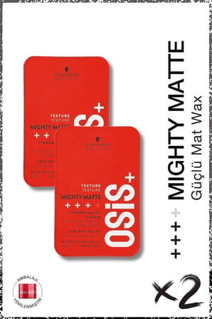 OSiS+ Mighty Matte Güçlü Tutucu Mat Wax 100Ml X 2 Adet, S4045787314762