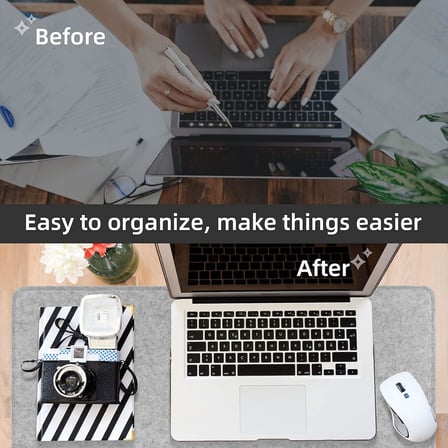 Orret Home 100x50 cm Büyük Keçe Masa Pedi – Kaymaz Anti-Statik Bilgisayar ve Klavye Altlığı, Ofis ve Ev İçin Masa Koruyucu Mouse Pad, Geniş Çalışma Alanı Masa Paspası