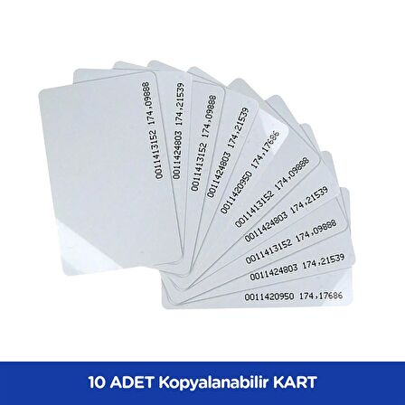 10 Adet SARKEY SR-622 TEMİC T5557 Yazılabilir - Kodlanabilir Kart - Rfıd Tag - Göstergeç 