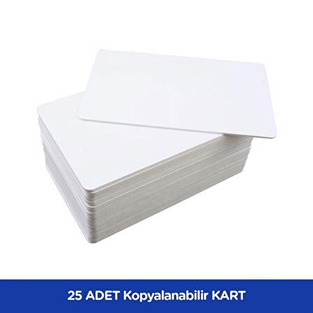 25 Adet SARKEY SR-622 TEMİC T5557 Yazılabilir - Kodlanabilir Kart - Rfıd Tag - Göstergeç 