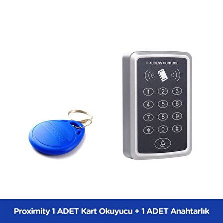 1 Adet SARKEY SR-204 Proximity Kart Okuyucu ve 1 Adet SARKEY SR-600 Proximity Anahtarlık (125 Khz)