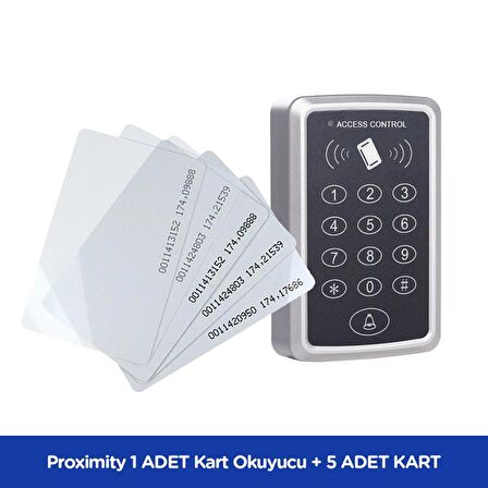 1 Adet SARKEY SR-204 Proximity Kart Okuyucu ve 5 Adet SR-620 Proximity Kart (125KHZ)
