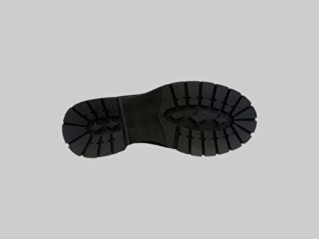 BURÇ 44353 KADIN DERİ OXFORD AYAKKABI SİYAH