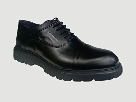 BİCANLAR 33283 ERKEK DERİ BAĞCIKLI OXFORD AYAKKABI AÇMA SİYAH